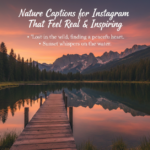 Nature Captions for Instagram That Feel Real & Inspiring