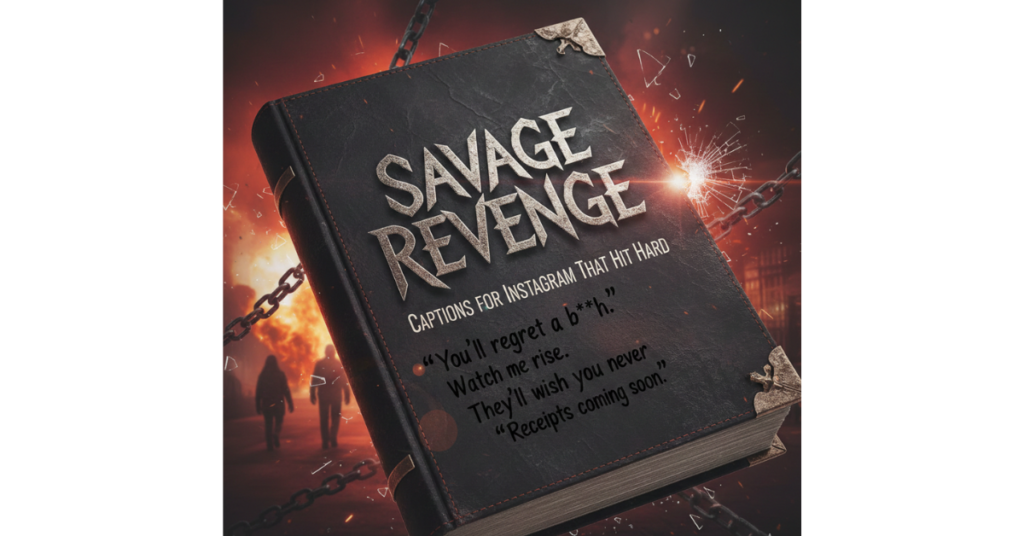 Savage Revenge Captions for Instagram That Hit Hard