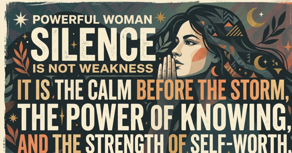 Powerful Woman Silence Quotes About Strength & Self-Worth