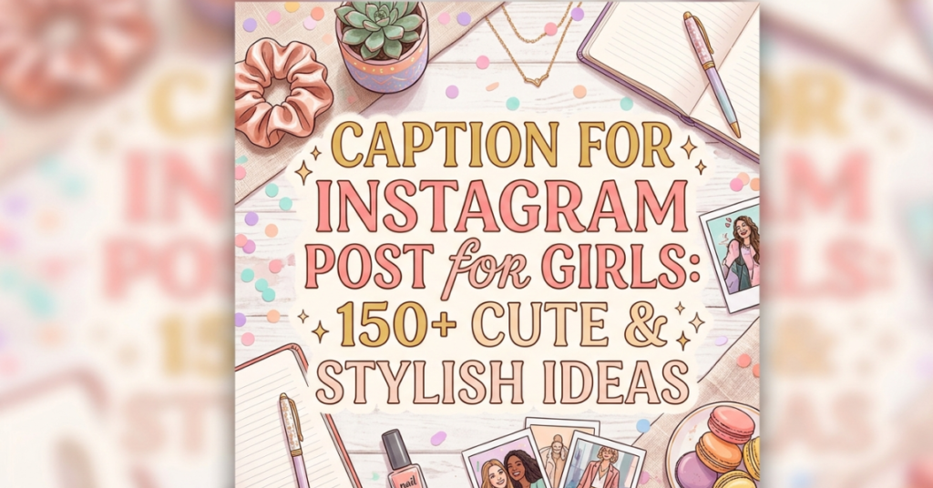 Caption for Instagram Post for Girls: + Cute & Stylish Ideas