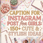 Caption for Instagram Post for Girls: + Cute & Stylish Ideas