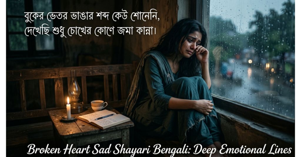 Broken Heart Sad Shayari Bengali: Deep Emotional Lines