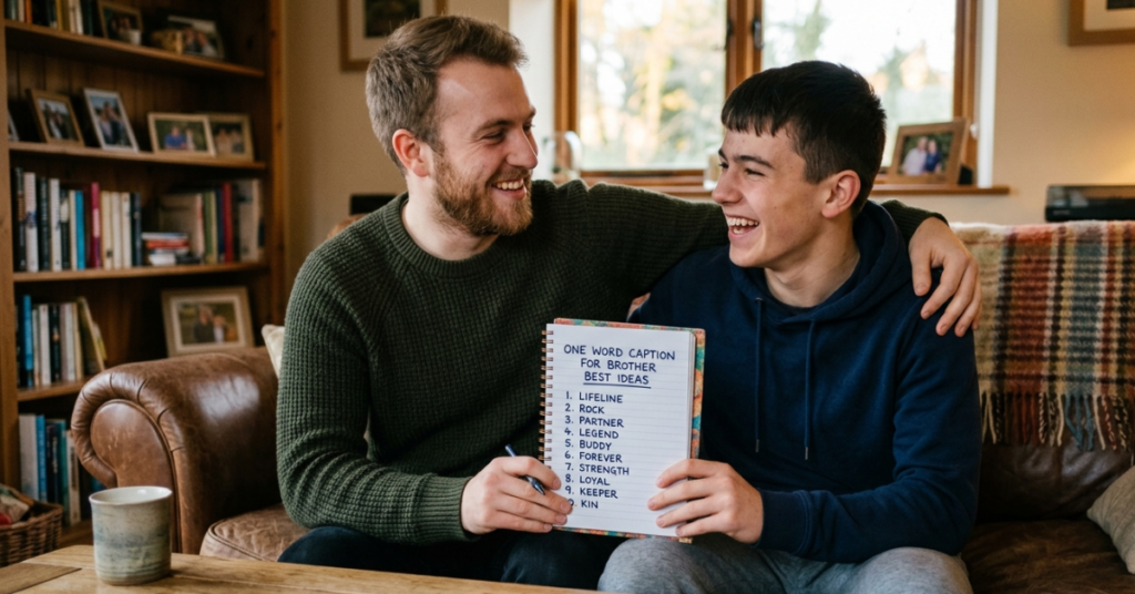 One Word Caption for Brother Best Ideas