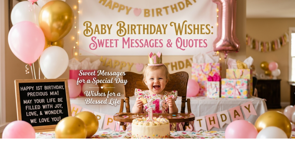Baby Birthday Wishes: Sweet Messages & Quotes