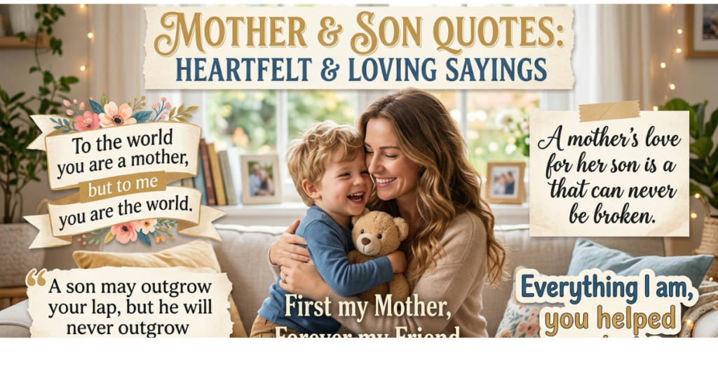 Mother and Son Quotes: Heartfelt & Loving Sayings