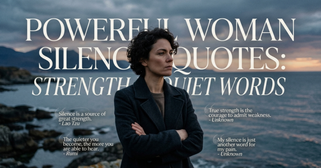 Powerful Woman Silence Quotes: Strength in Quiet Words