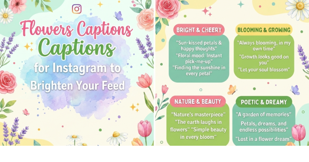Flowers Captions for Instagram to Brighten Your Feed