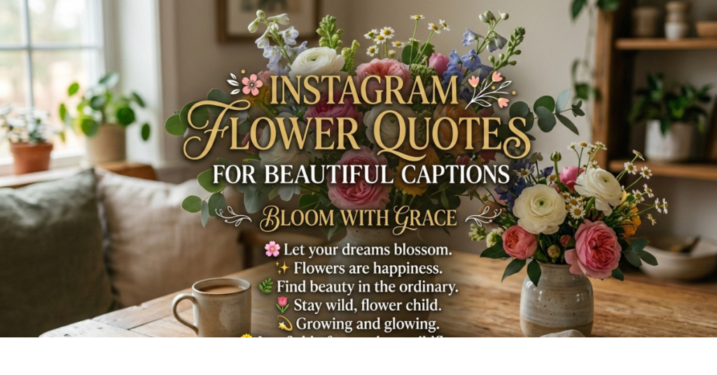 Instagram Flower Quotes for Beautiful Captions