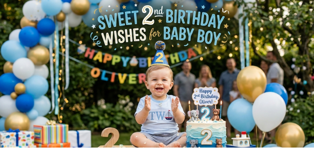 happy 2nd birthday wishes for baby boy