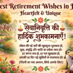 Best Retirement Wishes in Hindi Heartfelt & Unique