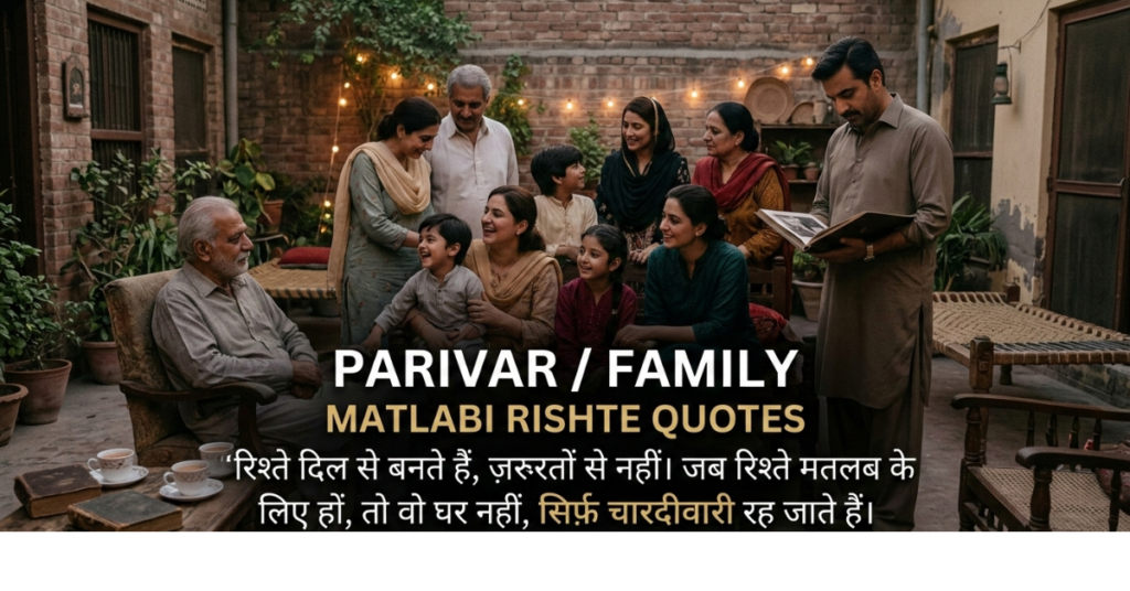Parivar Family Matlabi Rishte Quotes: Deep Captions