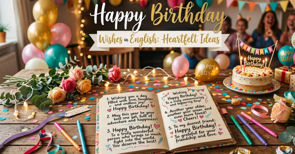 Happy Birthday Wishes in English: Heartfelt Ideas