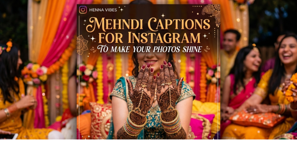 Mehndi Captions for Instagram to Make Your Photos Shine