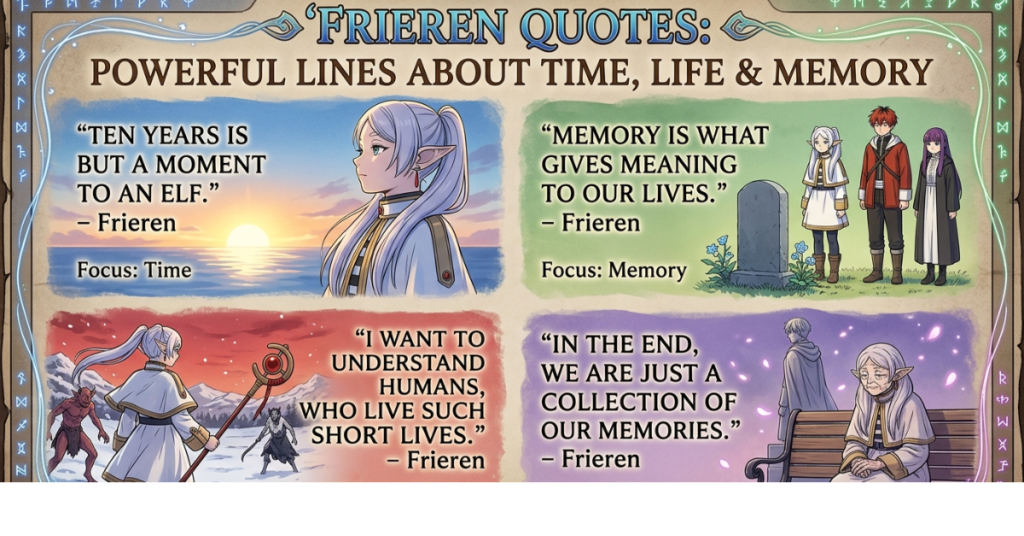 Frieren Quotes: Powerful Lines About Time, Life & Memory