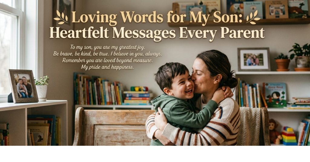 Loving Words for My Son: Heartfelt Messages Every Parent Can Share