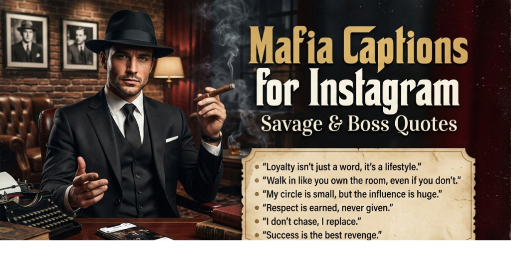 Mafia Captions for Instagram: Savage & Boss Quotes