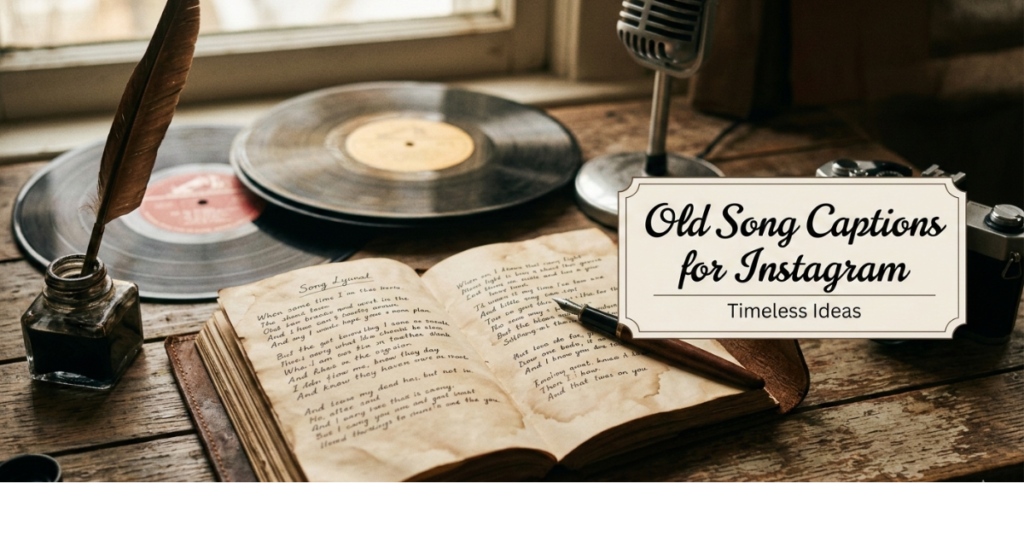 Old Song Captions for Instagram: Timeless Ideas